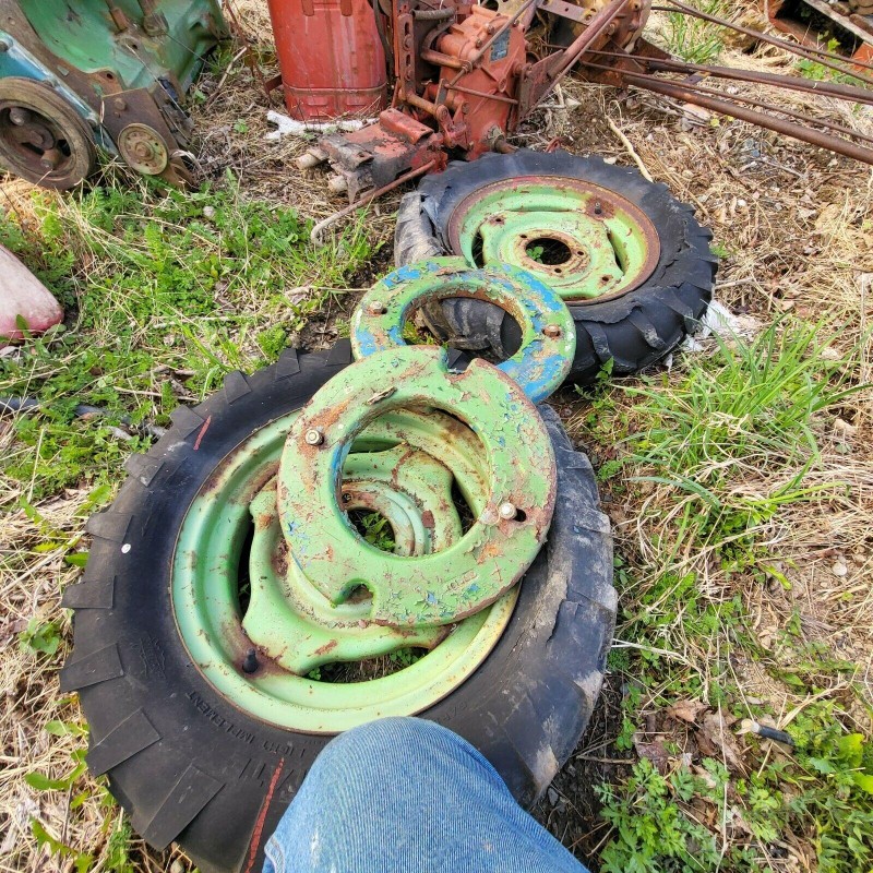 david bradley walk behind tractor wheel weight set