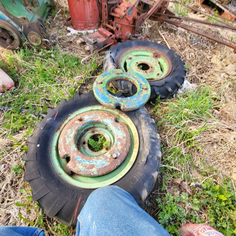 david bradley walk behind tractor wheel weight set