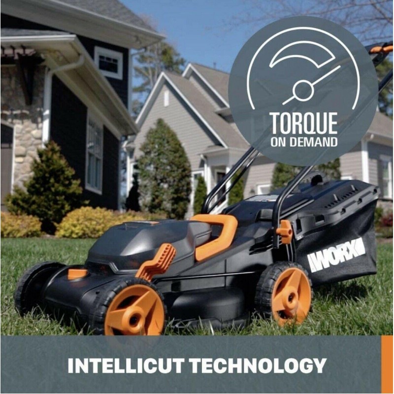 WORX WG779 40V 14in Cordless Lawn Mower with Mulching