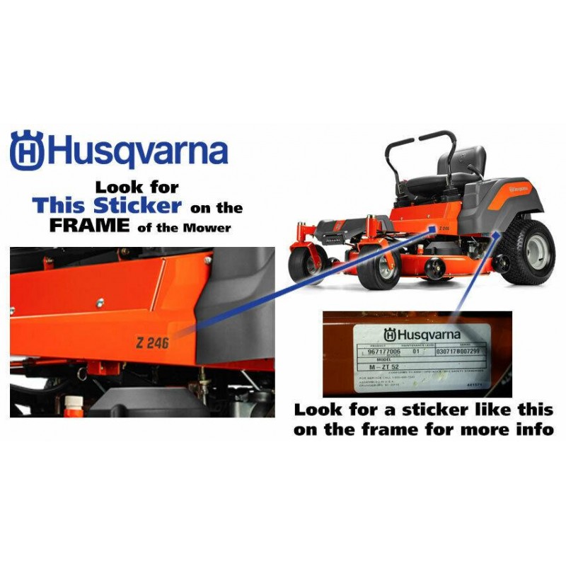 Husqvarna 3 Bin Bagger for 46 & 48 Inch STAMPED Deck Riding ...