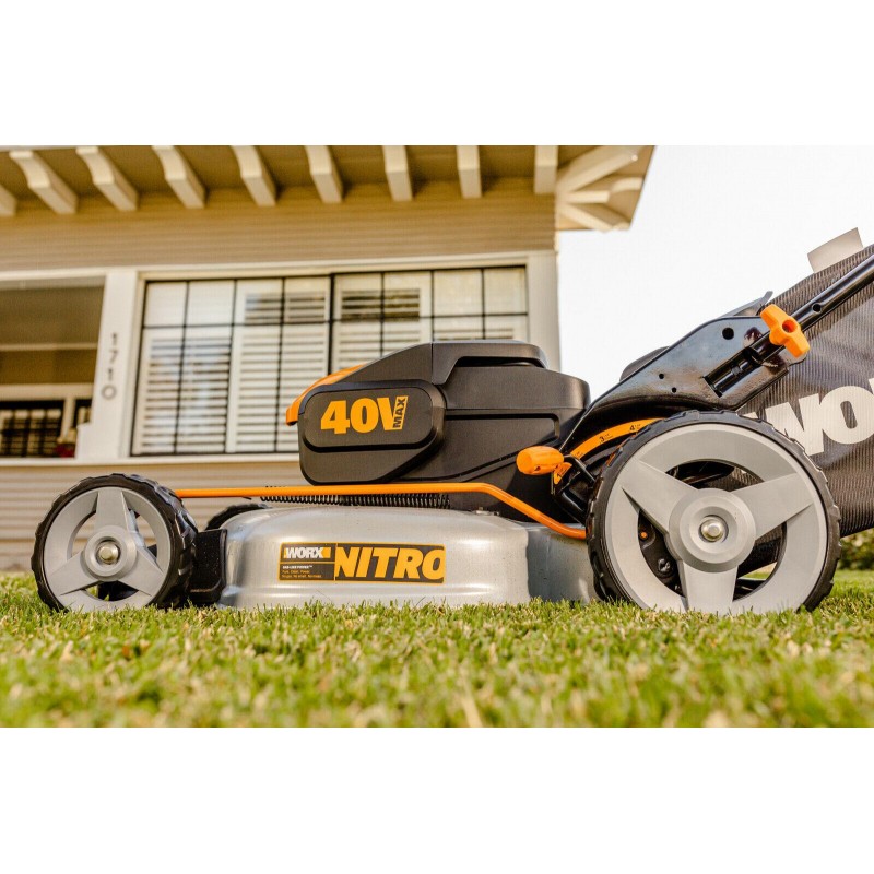 WORX Nitro WG751.3 40VPower Share 20” Brushless Motor with Two 4.0Ah BatteriesCR